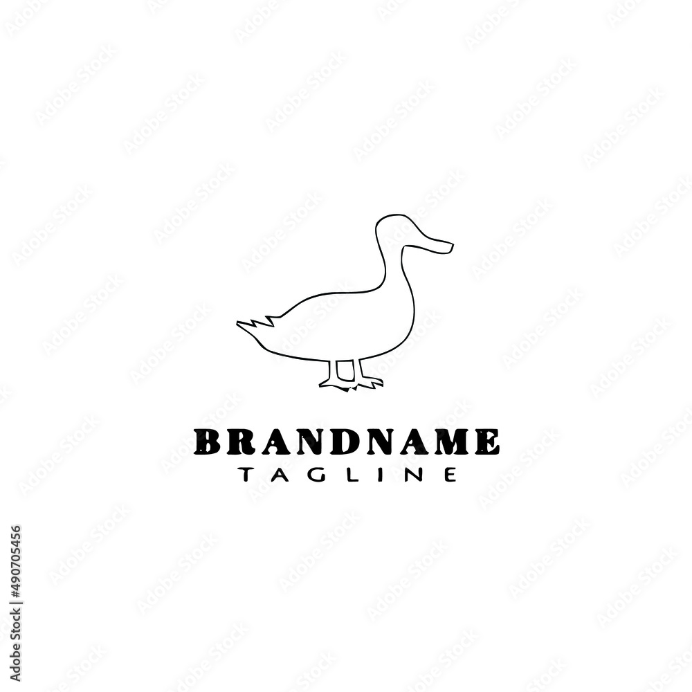duck logo cartoon icon design template black isolated vector illustration duck logo cartoon icon design template black isolated vector illustration