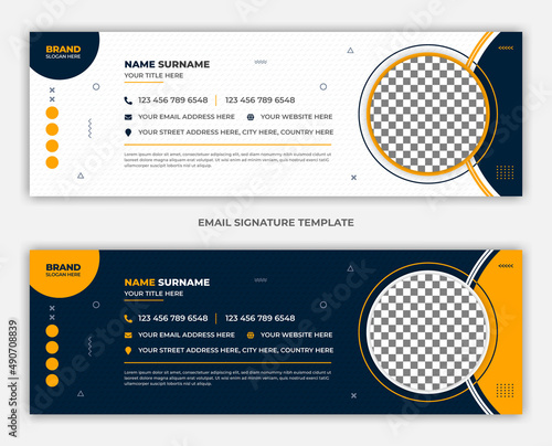 Email signature design or email footer and SIGNATURE EMAIL template