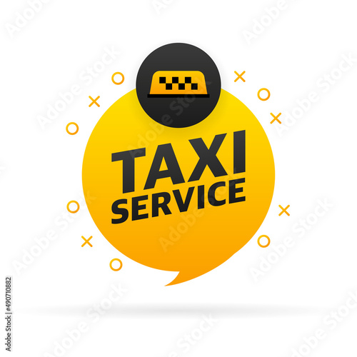 Taxi service, great design for any purposes. App logo concept. Brochure design template, card, banner
