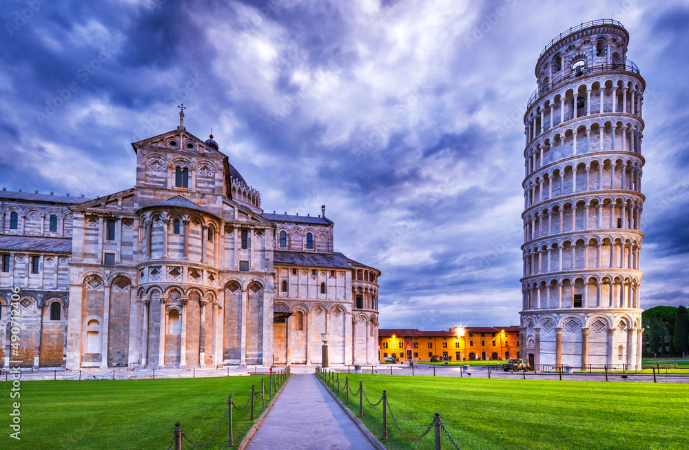 Pisa, Italy - The Cathedral and Leaning Tower, Tuscany landmark