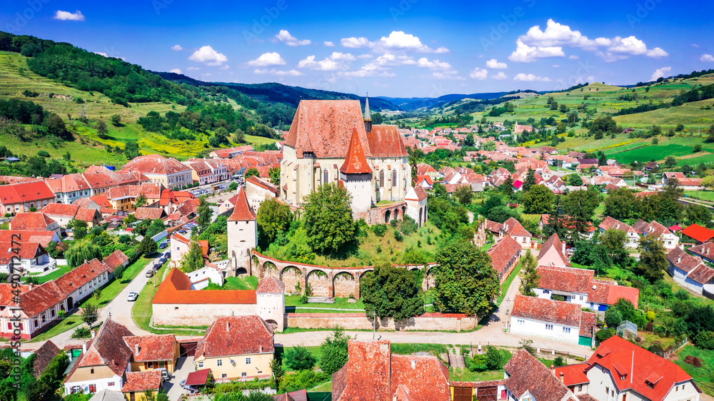 Biertan, Romania - Saxon medieval church in Transylvania, landmark of Eastern Europe