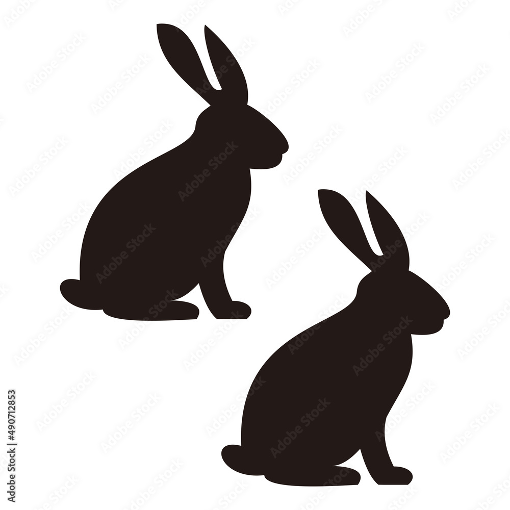 rabbit set icon vector on white background rabbit set icon vector on white background