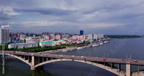 Wallpaper Mural Panorama of the city with a road bridge Torontodigital.ca