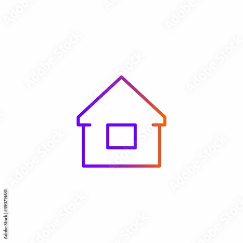 Home Icon. Vector illustration for graphic design, Web, UI, app.