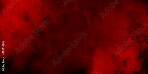 Grunge red scratched texture background and Stone wall background texture - vintage. Red wall abstract background gradient.