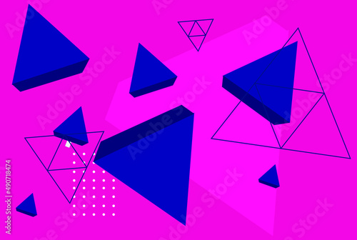 blue purple abstract vector flat background wallpaper illustration © Design Planet