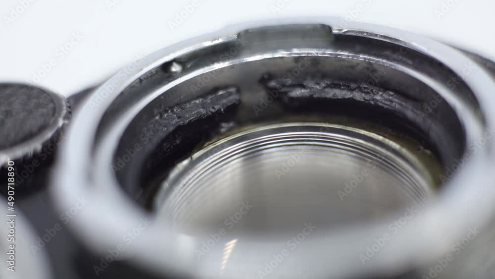 close-up of a camera lens close-up of a camera lens