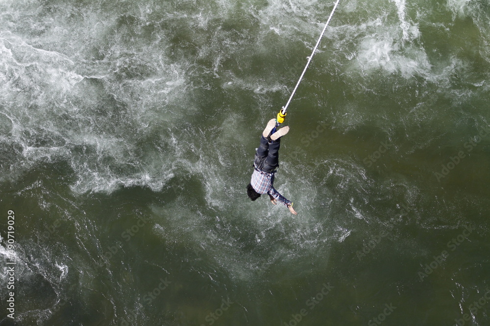 Naklejka premium bungee jump