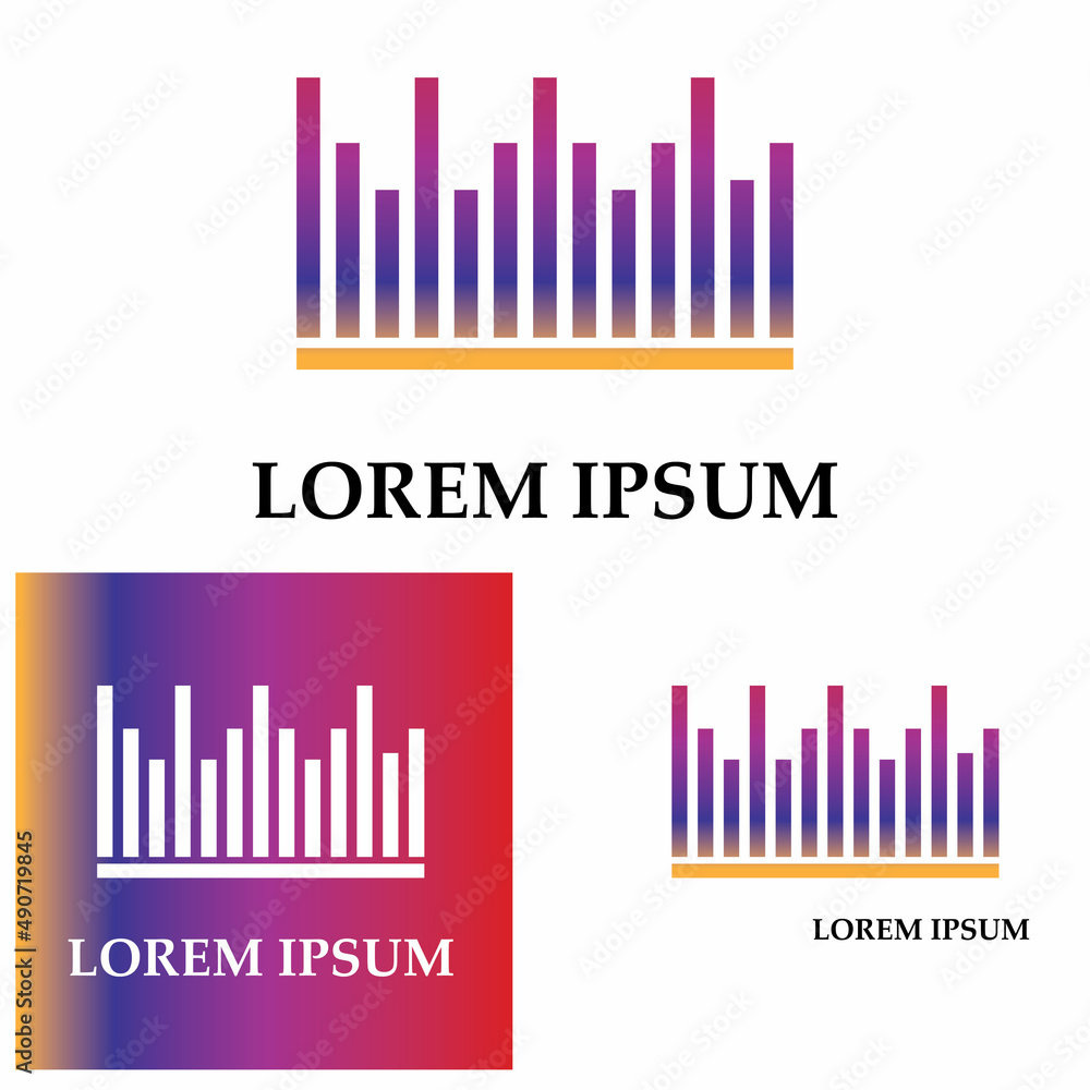 Sound waves logo vector illustration icon Sound waves logo vector illustration icon