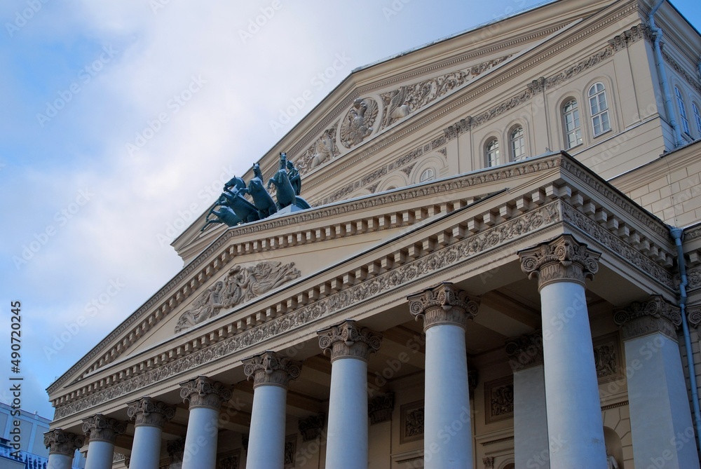 The Bolshoy Theater historic building in Moscow