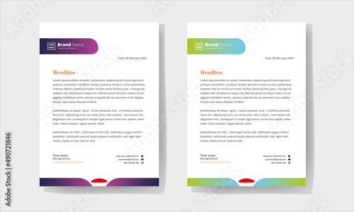 A4 Corporate LatterHead Template Design layout A4