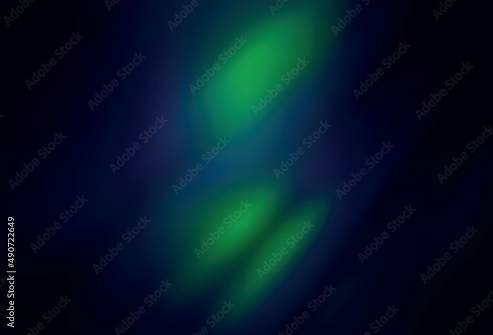 Dark Blue, Green vector abstract blurred layout.