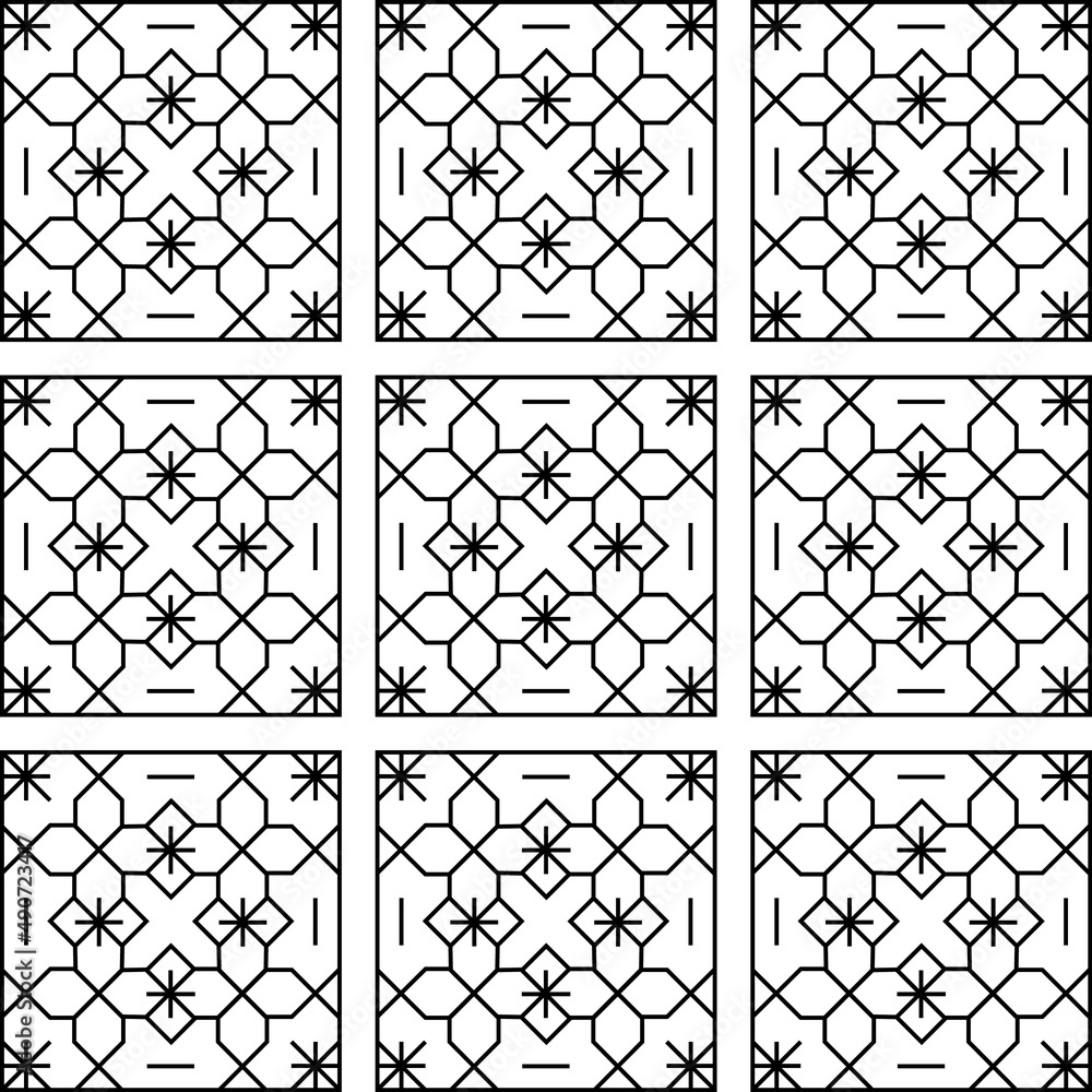 Seamless cross-stitch pattern design
