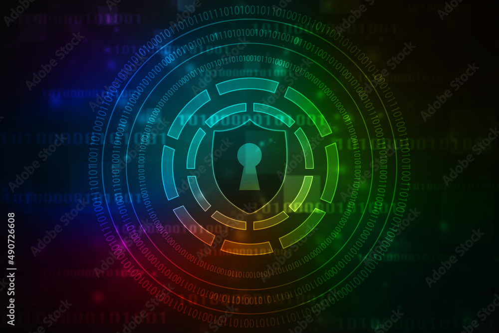 Protect and Security concept. Digital Shield on abstract technology background, Cyber security and information or network protection. Future technology web services for business and internet project Protect and Security concept. Digital Shield on abstract technology background, Cyber security and information or network protection. Future technology web services for business and internet project