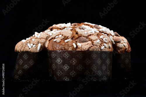 Colomba is an Easter cake in Italy. There are diffent kinds of Colomba cake