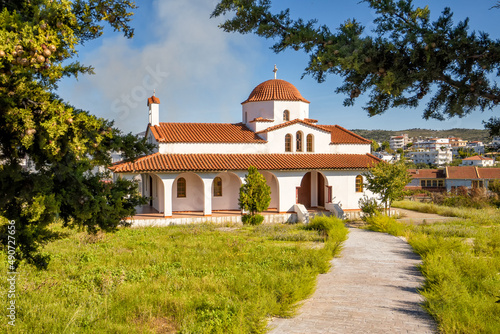 Greek orthodox church in Albanian city of Ksamil