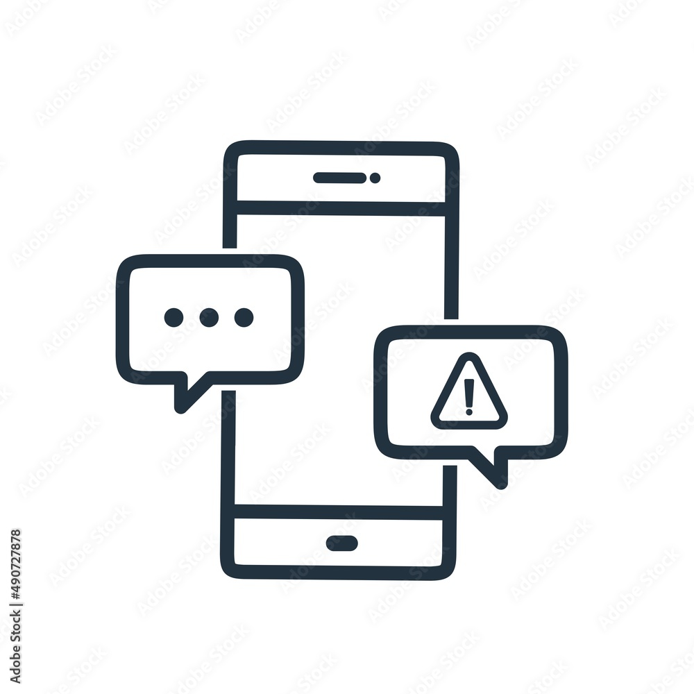 message communication line icon vector. chat symbol isolated on a white background. message communication line icon vector. chat symbol isolated on a white background.