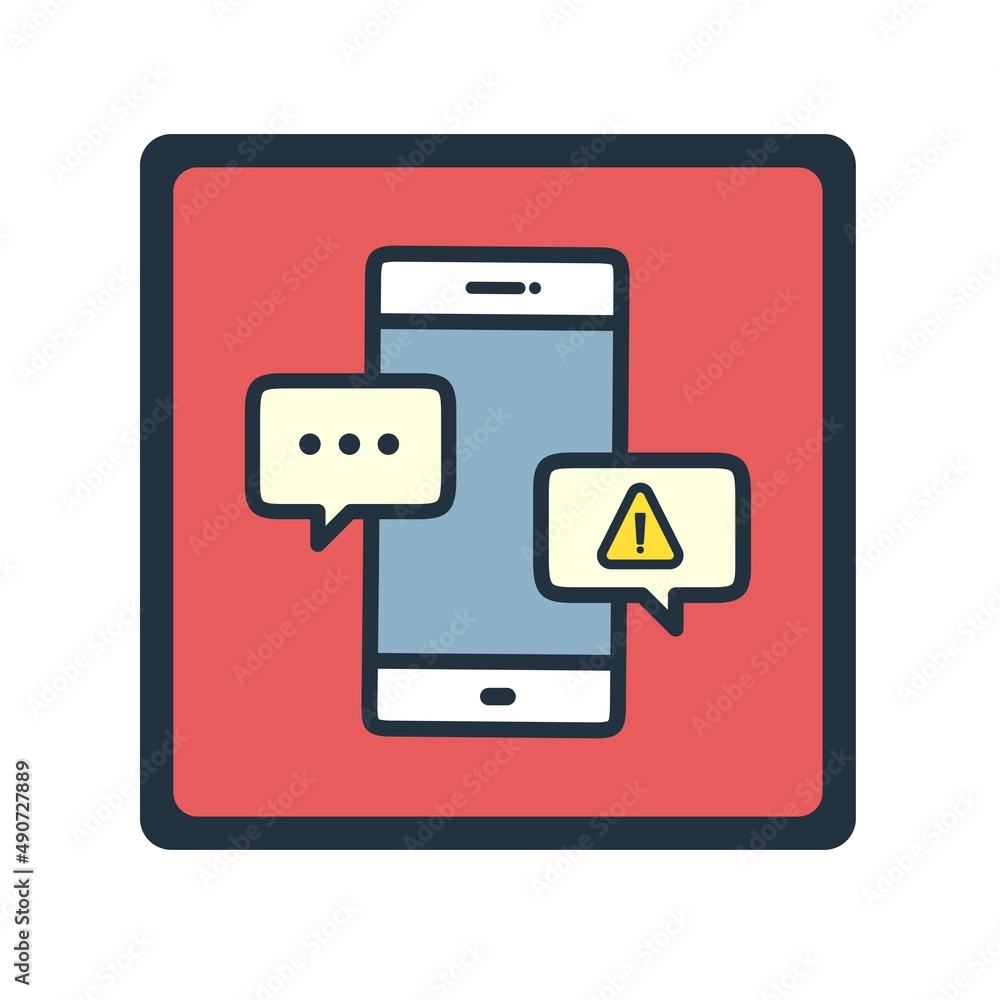 message communication flat icon.  chat symbol design isolated on a white background.