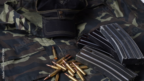 Fotografía Ukrainian uniform and Army black Tactical Cap, 5