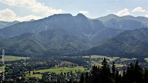 view of the Tatra Mountains from Gubałówka