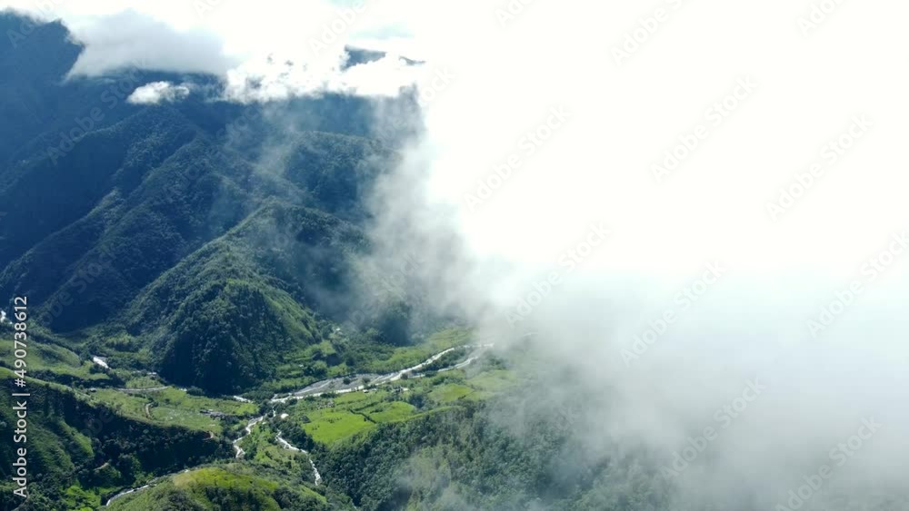 Flying into the cloud and mountains Flying into the cloud and mountains