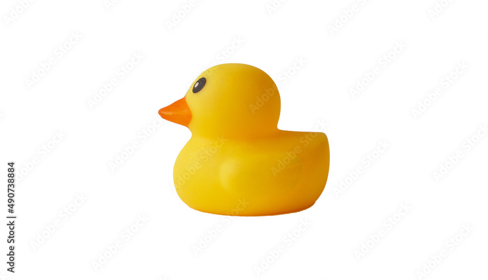 yellow rubber duck on a white background yellow rubber duck on a white background