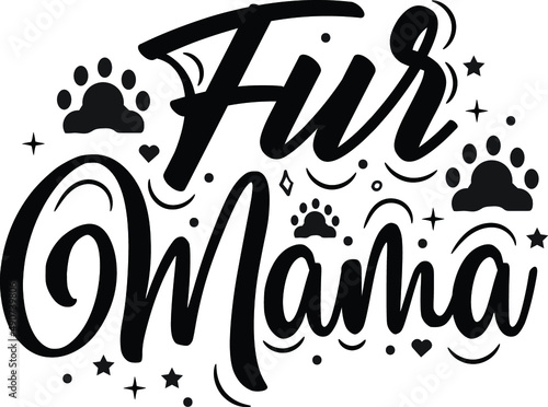 Dog illustration with funny phrases or lettering. hand-drawn inspirational quotes