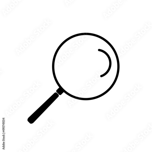 Simple Line Icon search sign. Illustration