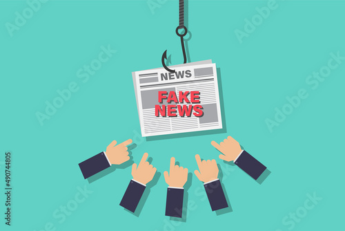 Fake news vector design illustration