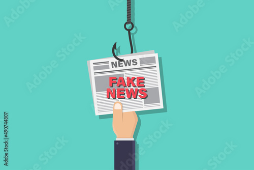 Fake news vector design illustration