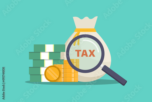 Tax vector design illustration
