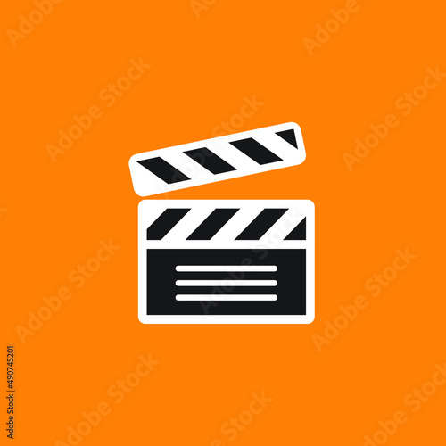 movie clapper board illustration