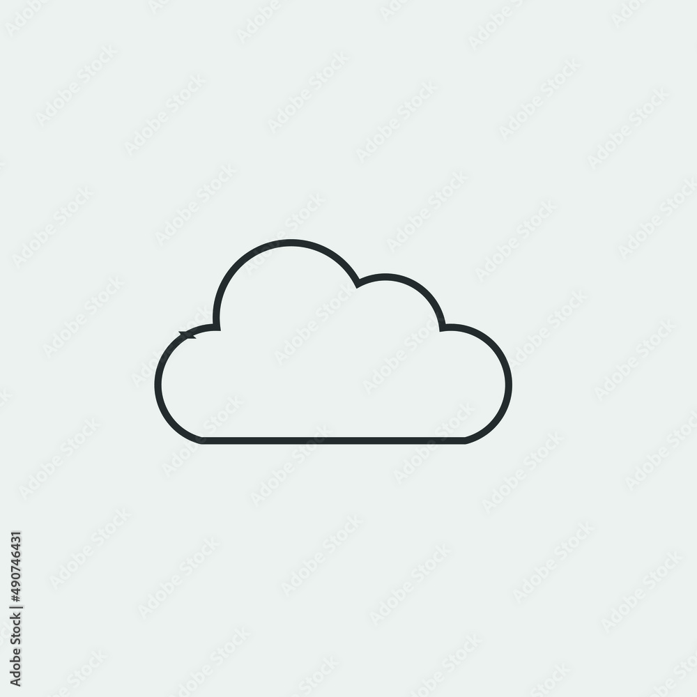 cloud icon vector illustration and symbol for website and graphic design cloud icon vector illustration and symbol for website and graphic design