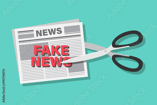Fake news vector design illustration