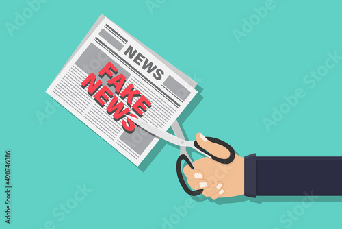 Fake news vector design illustration