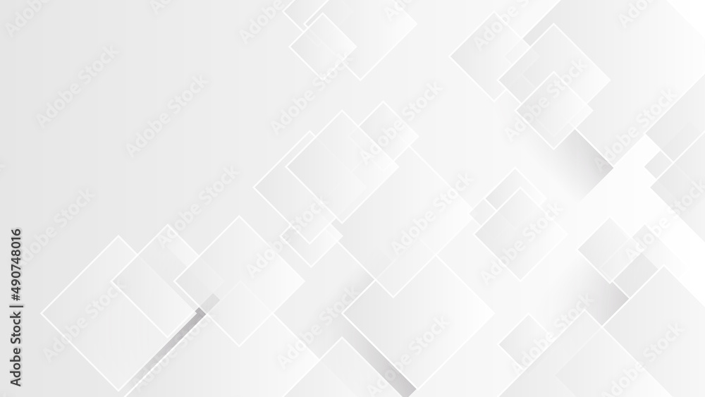 Modern white abstract presentation background. Vector illustration