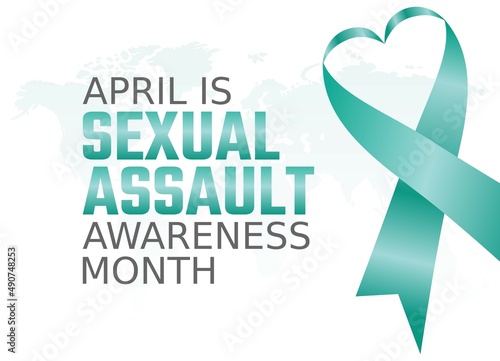 vector graphic of sexual assault awareness month good for sexual assault awareness month celebration. flat design. flyer design.flat illustration.