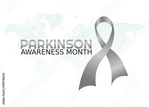 vector graphic of parkinson awareness month good for parkinson awareness month celebration. flat design. flyer design.flat illustration.