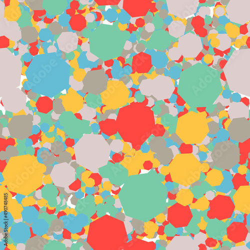 Colorful Abstract Psychedelic Art Background. Seamless pattern. Illustration.