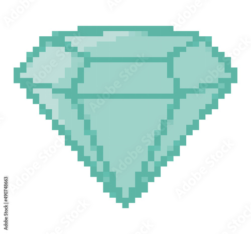 pixelated dyamond illustration