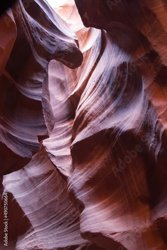 Colorful Navajo Sandstone from the Antelope Slot Canyon