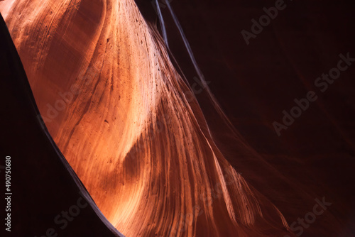Colorful Navajo Sandstone from the Antelope Slot Canyon