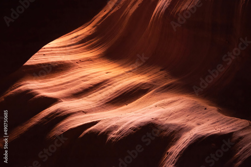 Colorful Navajo Sandstone from the Antelope Slot Canyon