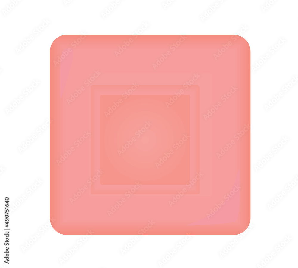 Square small hotel soap. vector illustration Square small hotel soap. vector illustration