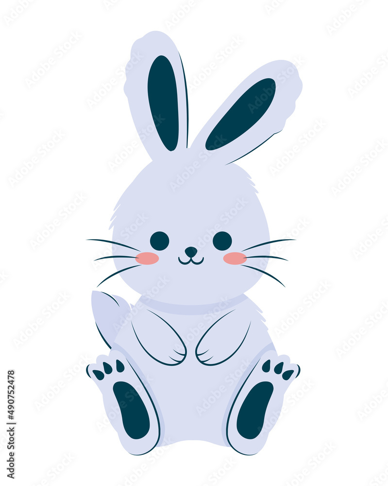 Obraz premium blue bunny design