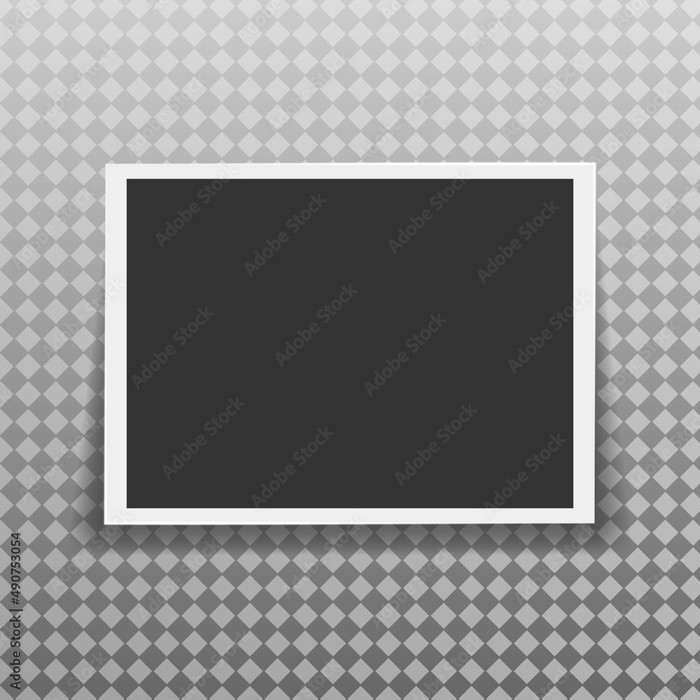 Retro realistic photo frame placed on background. Retro realistic photo frame placed on background.