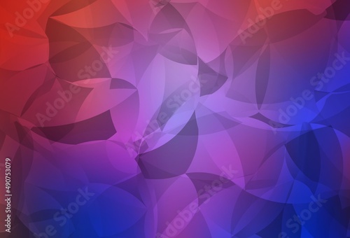 Light Blue, Red vector polygon abstract backdrop.