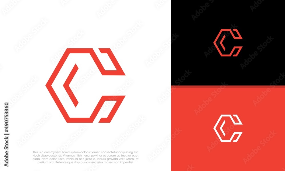 Initial C logo design. Innovative high tech logo template. Initial C logo design. Innovative high tech logo template.