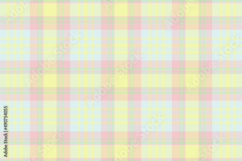 Seamless tartan plaid pattern with texture and pastel color.