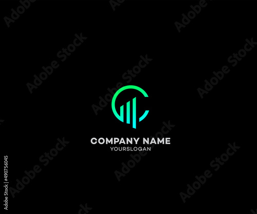 CM, MC Letter Logo Design vector Template